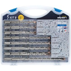 Alpen Sds Plus Drill Bit Set 8 Piece In Plastic Carry Case