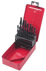 Drill Bit Set Metal Box 19 piece