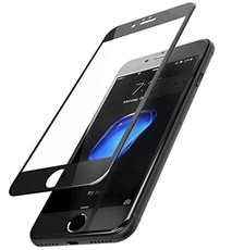 4D iPhone 6 Plus Curved Edge Tempered Glass Screen Protector - Black