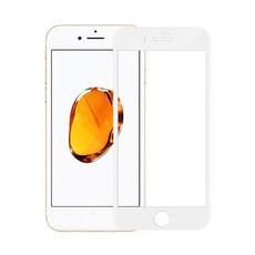 4D iPhone 7+ Plus Curved Edge Tempered Glass Screen Protector Guard - White