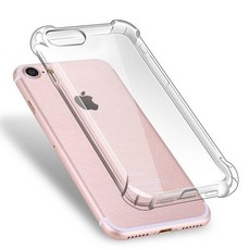 Clear Cover with Shockproof Corners & Glass Screen Protector for iPhone 6 P