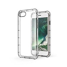 Clear Cover with Shockproof Corners & Glass Screen Protector iPhone 7G