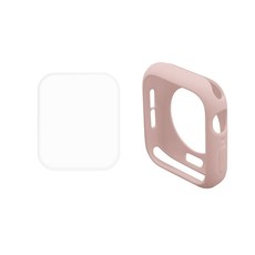 We Love Gadgets Screen Protector & Cover for Apple Watch Series 4 44mm Pink