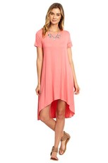 Absolute Maternity Hi- Low Dress - Coral