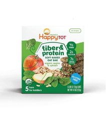 Happy Family - Happy Tot Oat Bars Apple & Spinach 125g