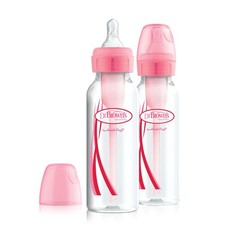 250 ml PP Narrow Options+ Bottle PINK, 2-Pack