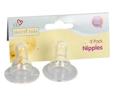 Bulk Pack 10 x Baby Bottle Teats - Carded Set of 2