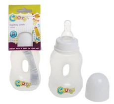 Bulk Pack 4 x Cooey Plastic Bagel Feeding-Bottle 125ml