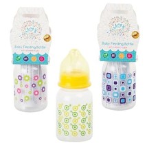 Bulk Pack x 3 Baby-Feeding Bottle Plastic 125ml