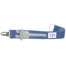 Jeankelly Leather Dummy Clip - Navy with Grey Giraffe