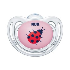 NUK Freestyle Silicone Soother - Ladybug