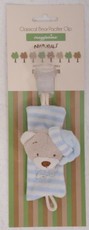 Snuggletime - Classical Plush Bear Pacifier Clip - Blue