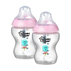 Tommee Tippee CTN 260ml Bottle 2PK - Decorated - Girl