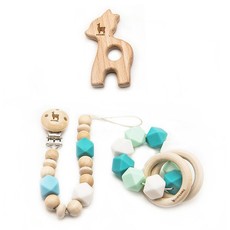 Dummy Clip, Bracelet & Teether Set - Fox