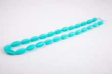 Nom Nom Baby Daniel Silicone Teething Necklace - Turquoise