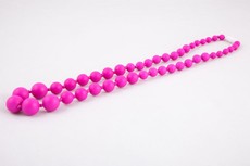 Nom Nom Baby Ethan Silicone Teething Necklace - Pink