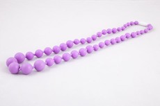 Nom Nom Baby Ethan Silicone Teething Necklace - Purple