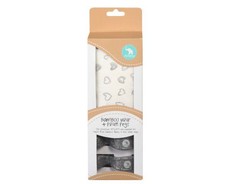 All4Ella Single Bamboo Wrap & Pram Peg Box - Silver