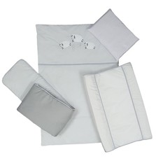 Cabbage Creek - Cot Linen Set of 5 - Grey