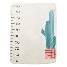 Fleece Baby Milestone Swaddle - Polar Fleece Fabric - Cactus