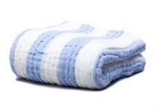 Fox Fable 6 Layer Dream Blanket - Blue