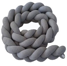 Little Loft Braided Cotbumper Grey Melange