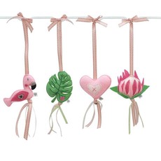 Ruby Melon Heartfelt Dingle Dangle Set - Fanciful Flamingo