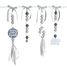 Ruby Melon Natural Dingle Dangle Set - Little Lamb