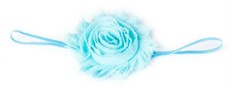 Fine Flower Headband - Turquoise