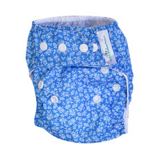 Mother Nature Cloth Nappy (All-In-Three) - Blue