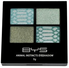 BYS Cosmetics 4 Palette Animal Instincts Eyeshadow Greens - 5g