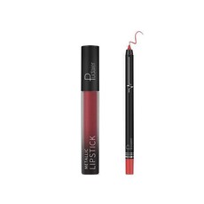 Pudaier Lip Makeup Kit - Lip Gloss & Lipliner Pencil Velvet Matte 11