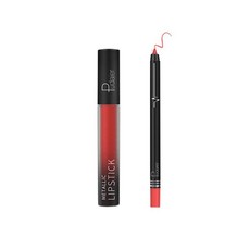 Pudaier Lip Makeup Kit - Lip Gloss & Lipliner Pencil Velvet Matte 17