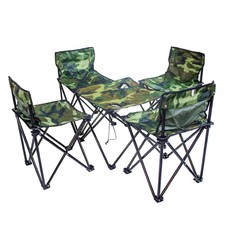 Camo Camping Chairs & Table