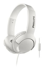 Philips SHL3075 Bass + Headphones With Mic - White