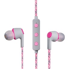 Volkano Moda Series Nylon Bluetooth Earphones - Pink