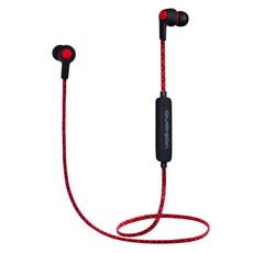 Volkano Moda Series Nylon Bluetooth Earphones - Red