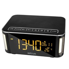 Astrum Bluetooth Speaker with Clock/Alarm/FM