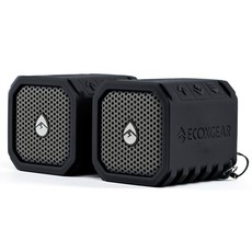 EcoXGear EcoDuo Waterproof Bluetooth Wireless Speakers - Twin Pack Black