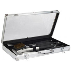 5-Piece Braai Tool Set in Aluminium Steel Case