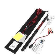 Motolab 3.75M 12V Dual LED Rod Lamp Light with Remote Control