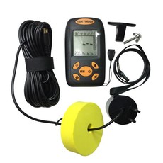 Wired Sonar Transducer & LCD Fish Finder Display