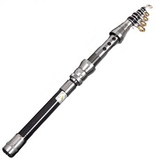 2.1m - Premium Telescopic Fishing Rod - Carbon Fibre, Aluminium