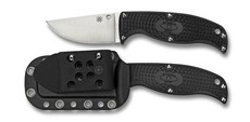 Spyderco - Enuff Clip Point Fixed Blade Knife - Black