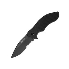 Kershaw Clash Partial Serration Black Pocket Knife - K1605CKTST