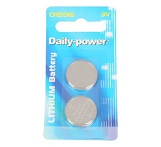 Bulk Pack 12 X Daily Power Lithium Batteries Cr2016 - 3V Pack of 2