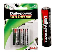 Bulk Pack 15 X Daily-Power Super Heavy Duty Battery - Size AAA Pack of 4