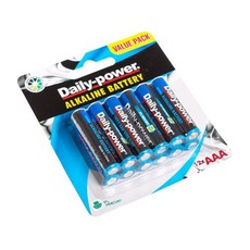 Bulk Pack 3x Daily-Power Alkaline Battery Size AAA Card of 12