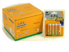 C.F.L AA 3800mAh High Capacity Rechargeable Battery 40xPcs