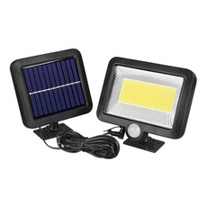 COB 100LED Solar Split Seperate Motion Sensor Waterproof Outdoor Light